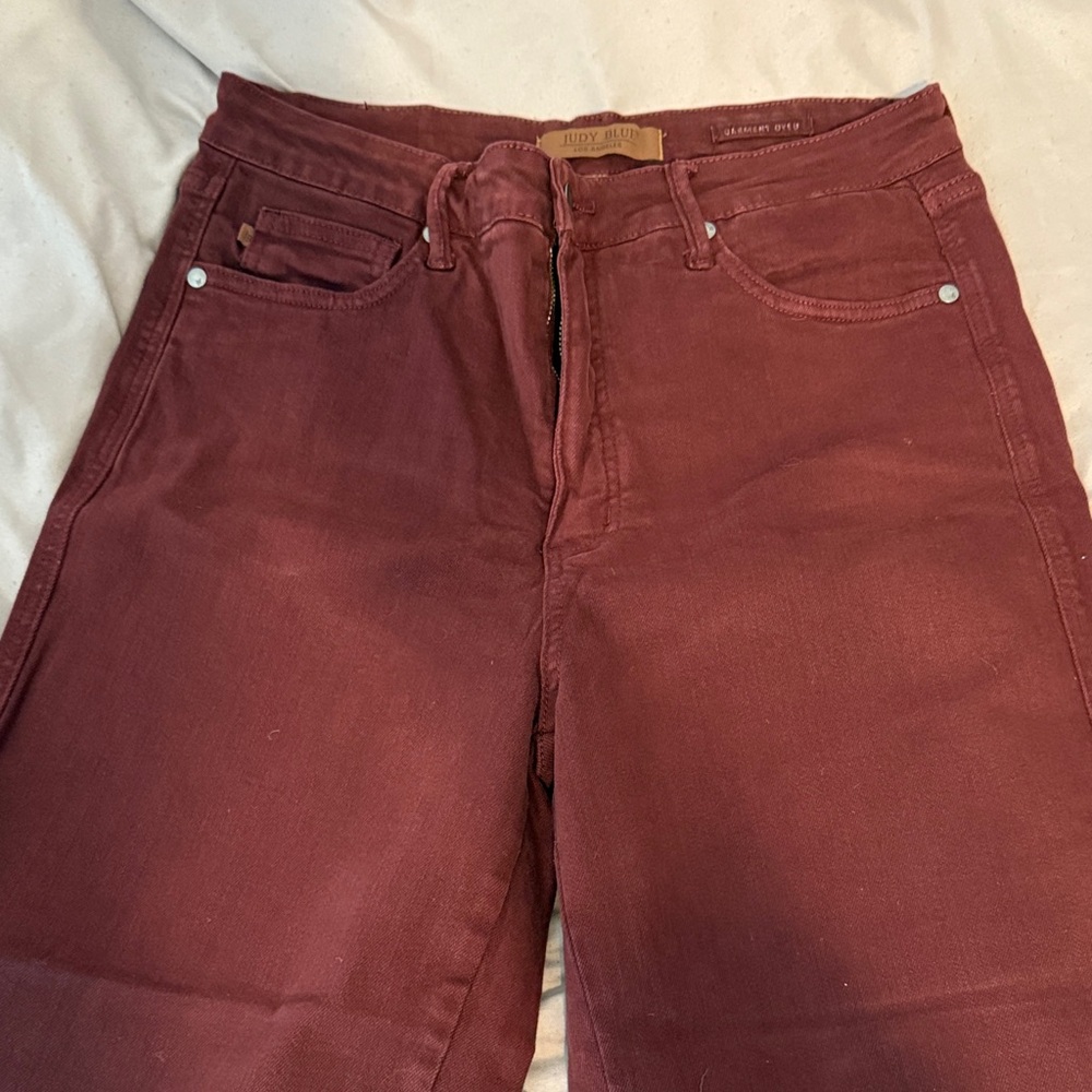 Burgundy Jeans